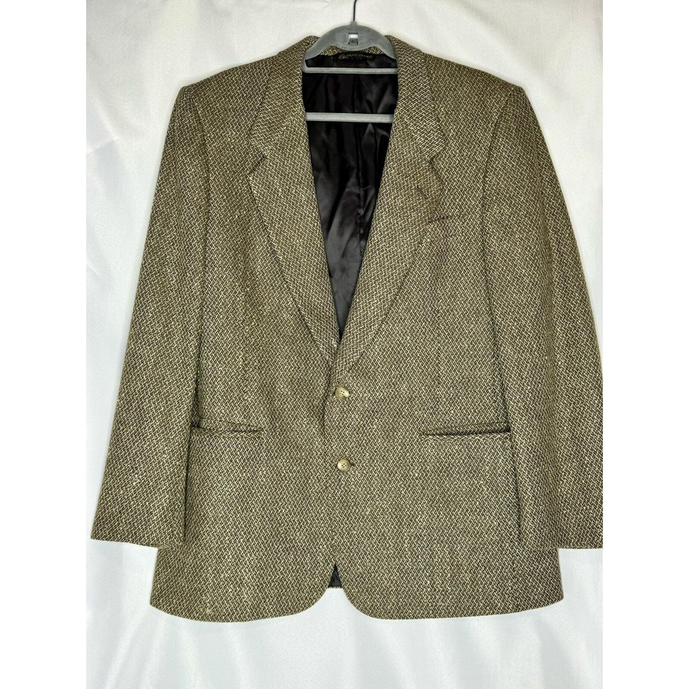 Nino Cerruti Sport Coat Mens 42R Brown Wool Tweed Blazer Neiman Marcus Italy‎